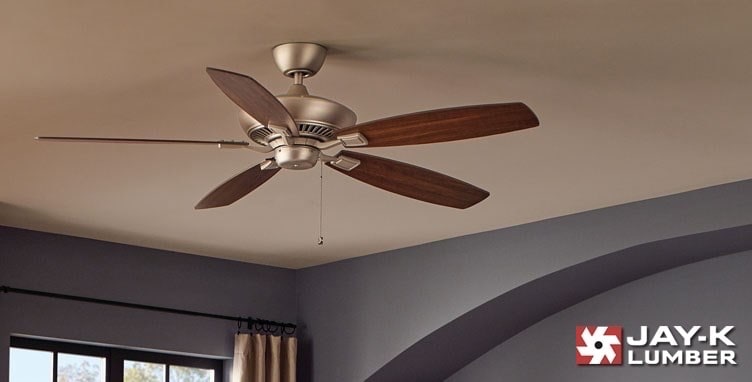Ceiling Fan Size, Hunter Regalia Brushed Nickel Ceiling Fan